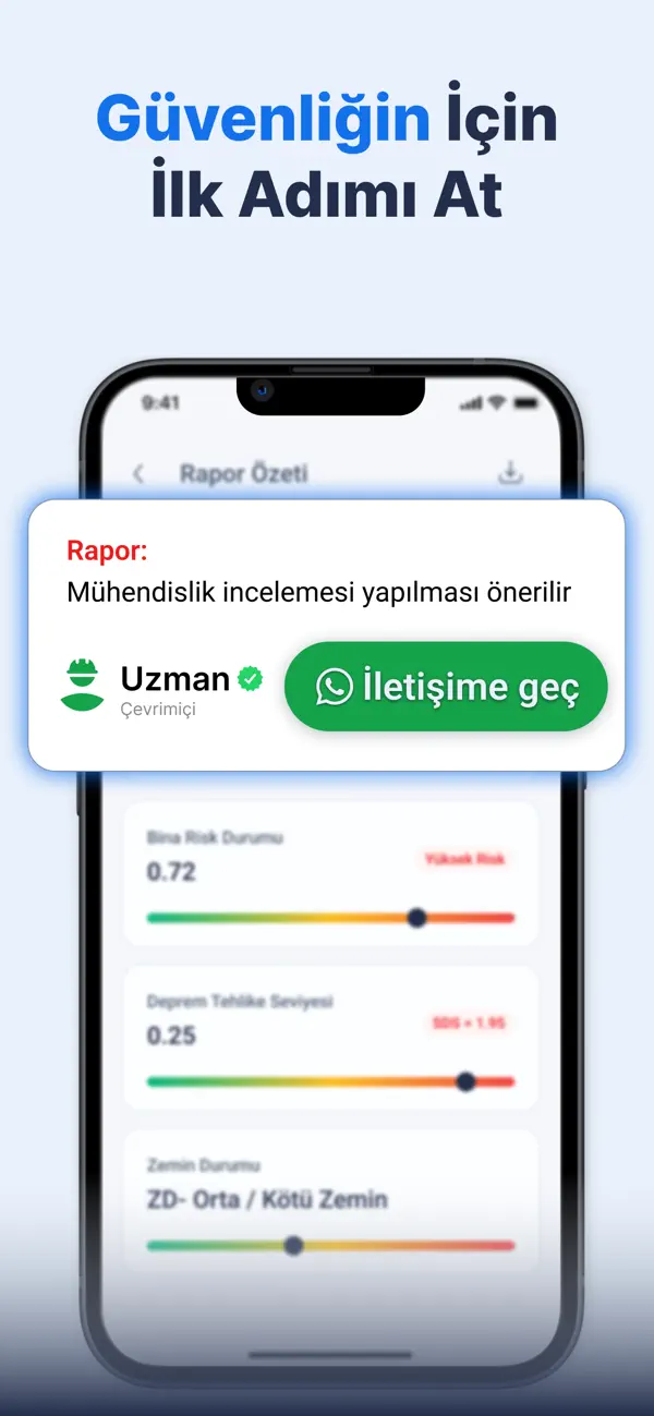 Güvenliğin için ilk adımı at - rapor sonucuna göre mühendislik incelemesi önerisi